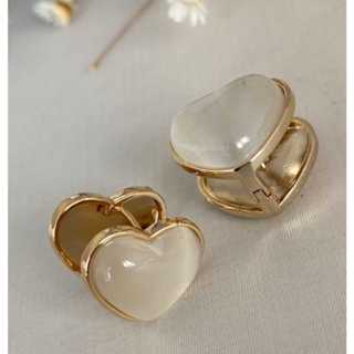 Brinco Gancho Trevo ou Coração Madre Pérola Olho de Tigre Estilo Elegância Luxo Moda Feminina em Oferta na Shopee