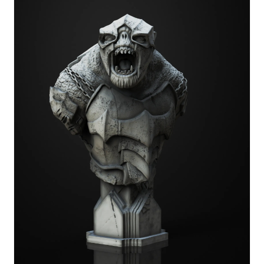 Troll de Batalha – Battle Troll | Senhor dos Anéis | Busto Decorativo | Coleção Geek e Cosplay 3D geek 3d