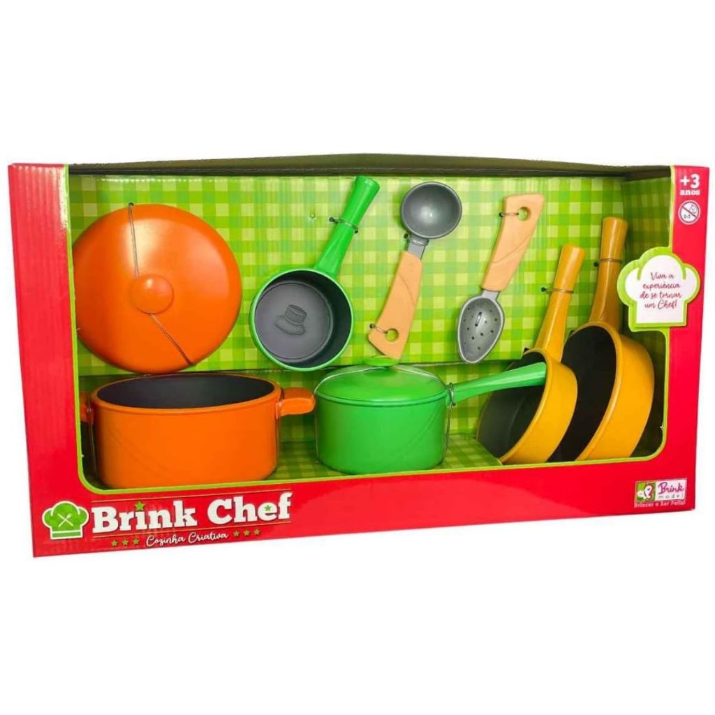 Kit Panelinha Brink Chef Cozinha Criativa - Brink Model