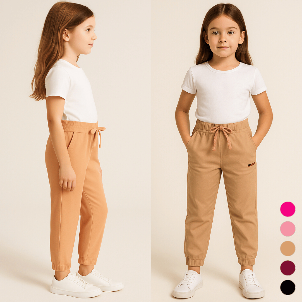 Calça Menina Infantil Juvenil Inverno Frio Jogger Cargo Bengaline Elástico Punho Blogueira Confortos em Oferta na Shopee