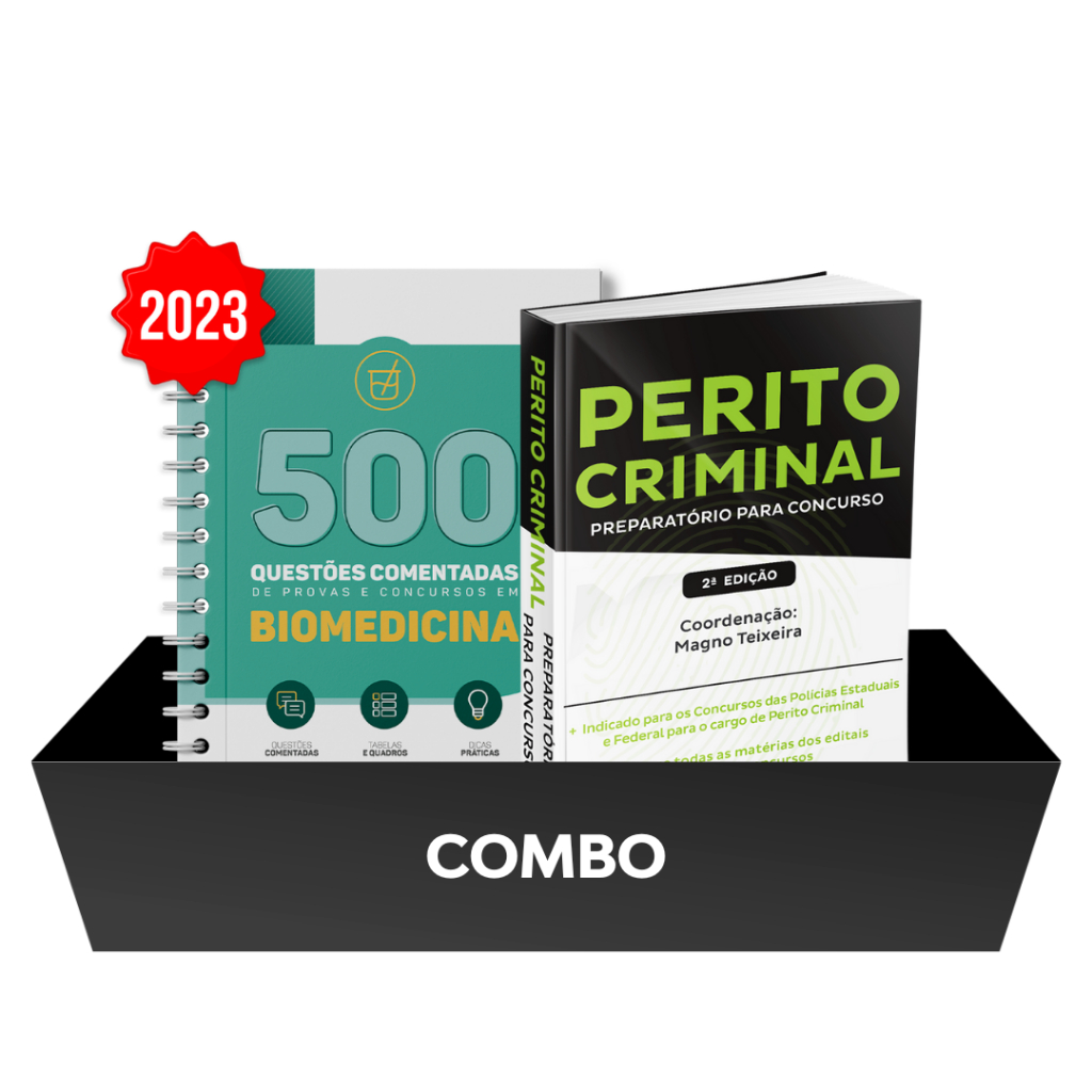 500 Questões Comentadas em Biomedicina + Perito Criminal - Preparatório para Concursos (2 edição)