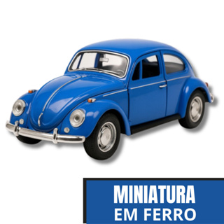 Novo Fusca Miniatura de Ferro, Fusquinha Carrinho Coleção em Metal de Alta Qualidade lançamento em Oferta na Shopee