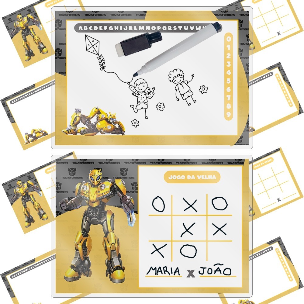 10/20/30 UNIDADES LEMBRANCINHAS LOUSAS MÁGICA INFANTIL TEMA TRANSFORMERS - PRONTO PARA ENVIO em Oferta na Shopee