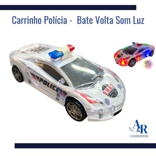 Carrinho Polícia Infantil Bate Volta Som Luz Menino em Oferta na Shopee