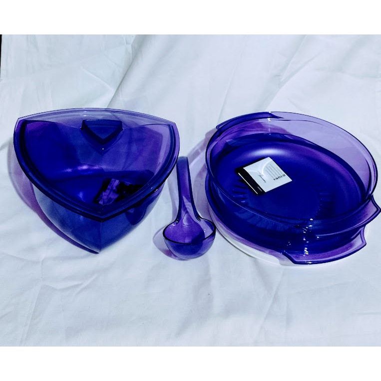 TUPPERWARE TIGELA LOTUS 2,2 LITROS + MICROPLUS 1,75 LITROS