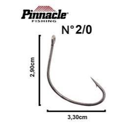 Anzol Pinnacle Wide Gap Robaleiro Cartela C/10 unidades Original varios tamanhos 1/0  2/0  3/0