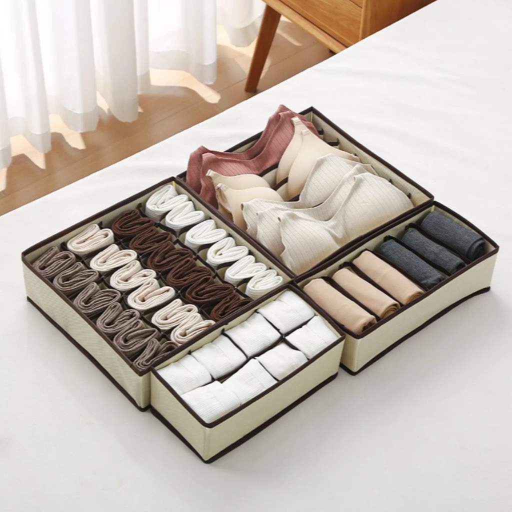 Colmeia Organizadora de Gaveta Roupas Íntimas Calcinhas Sutiãs Meias Cuecas Dobrável