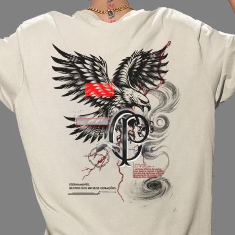 Camiseta StreetWear Unissex Torcida Gavião Fiel Timão Alvinegro Over Manfinity 100% Algodão LANÇAMENTO em Oferta na Shopee