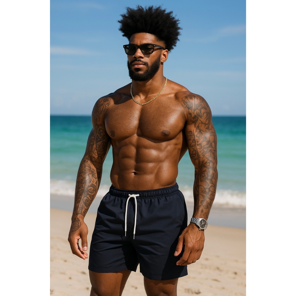 Short Masculino Bermuda Microfibra Tactel Treino Academia Praia Piscina Verão Natação