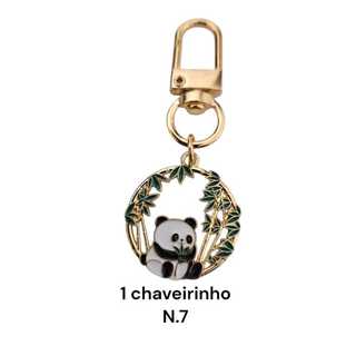 Chaveiro Pingente Panda # Presente Lembrancinha Acessório Coleção Chaveirinho Pandinha Estimação Bolsa Mochila