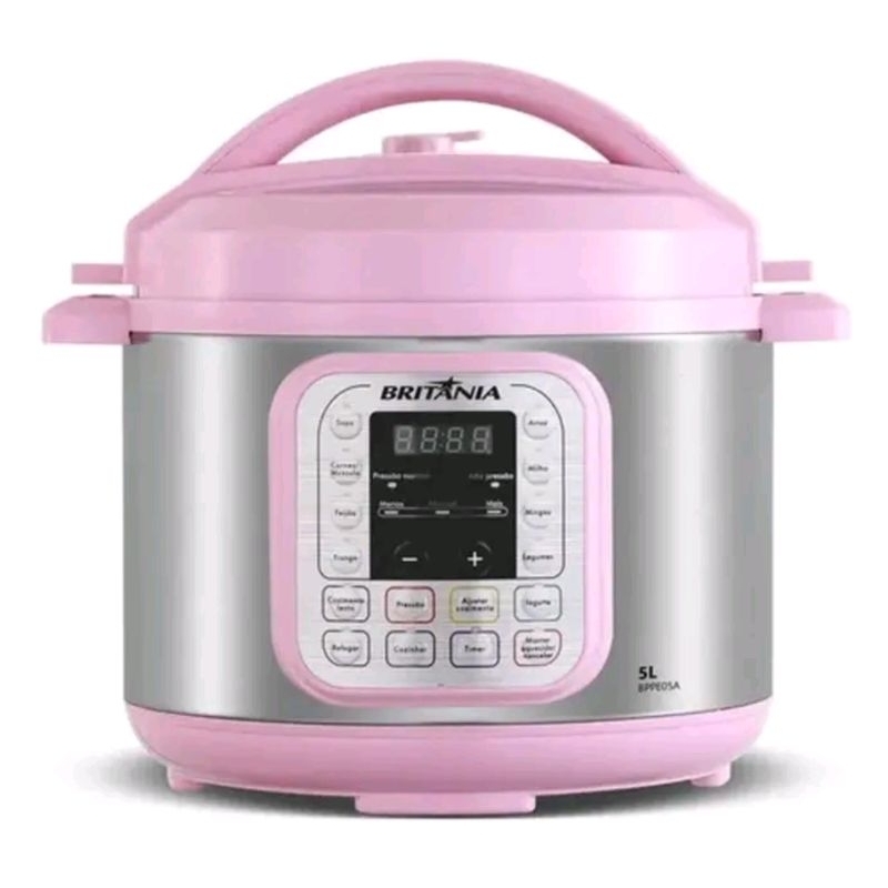 Panela de pressão elétrica Britânia Rosa BPPE05A 220V