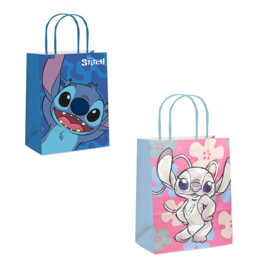 Sacolas de Papel STITCH P e M / CROMUS / DISNEY / PRESENTE em Oferta na Shopee