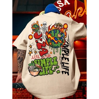 Camiseta Masculina Algodão Adulto, Infantil e Plus Size Simple Life Streetwear Moda Premium em Oferta na Shopee