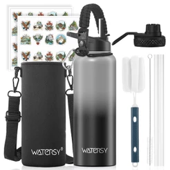 WATERSY 1200ml 40 Oz Garrafa Térmica liso espacial Quente & Frio Com Isolamento Térmico
