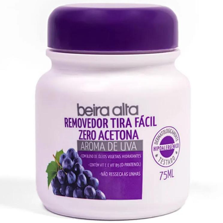 Removedor de Esmaltes Zero Acetona Tira Fácil 75ml Beira Alta