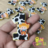 10 Apliques 3D Personalizado Fazendinha Lembrancinhas de Aniversário Infantil
