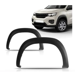 Moldura Do Paralama Dianteiro Renault Kwid 2017 a 2025 Preto Texturizado Par - Unidade