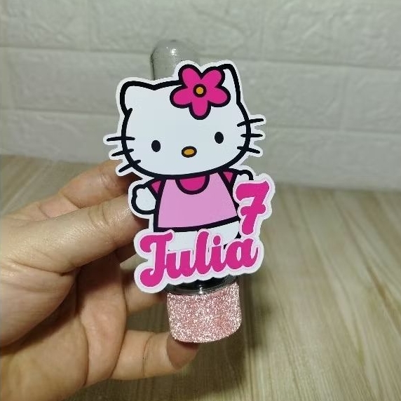 Kit Aplique tubete  Hello Kitty/TODOS OS TEMA/aplique tubete personalizado/Lembrancinha personalizada/aplique papel