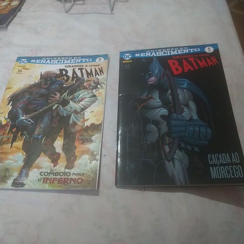Promoção 2 Gibis: Universo DC Renascimento- Batman Volumes 1 e 2- Caçada ao Morcego+ Comboio p/Inferno