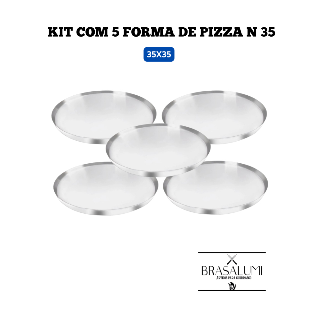 Kit c/ 5 formas de Pizza n35