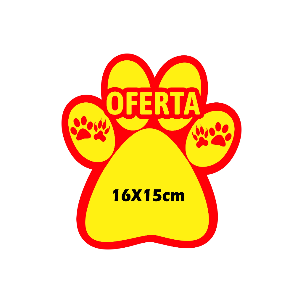 Splash OFERTA PATINHA Cartaz Oferta 16x15cm em Oferta na Shopee