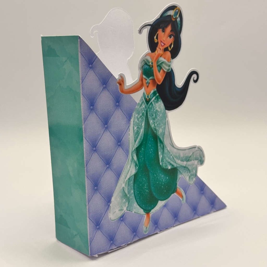 10 Centros de mesa porta guardanapo princesa Jasmine SEM NOME para colar