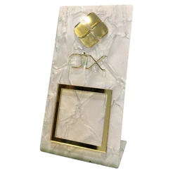 ✨ Placa Luxuosa PIX em Acrílico Marmorizado – Toque Sofisticado para Seu Comércio! ✨