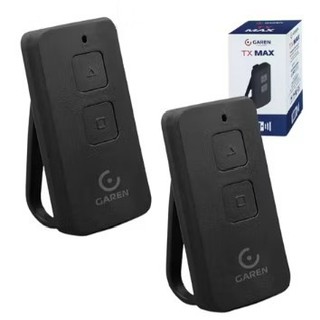 Controle remoto portão eletrônico Garen TX Max 2 botões alarme garagem automático