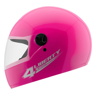 Capacete Moto Rosa Fechado Com Viseira Transparente Casco ABS Cinta Jugular Com Fecho Engate Rápido