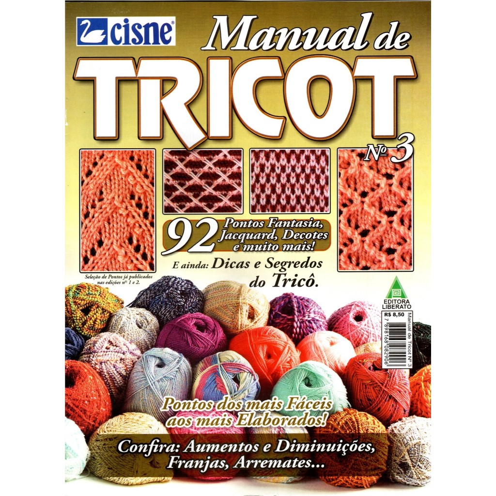 Revista Manual do Tricot Dicas e Segredos do Tricô