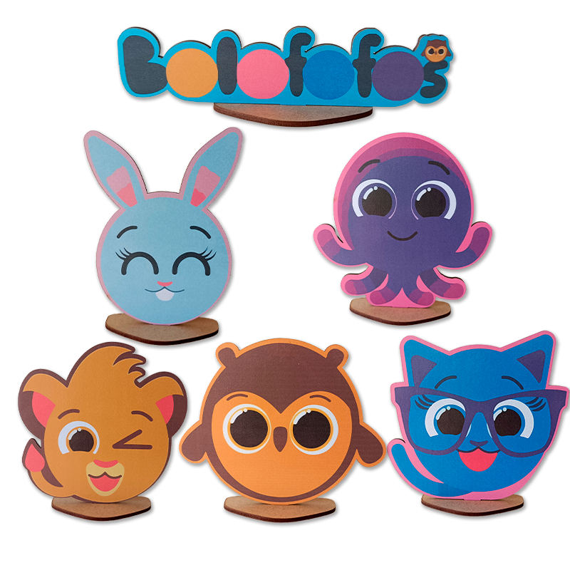 Display de Mesa MDF Kit 6 Peças - Bolofofos em Oferta na Shopee