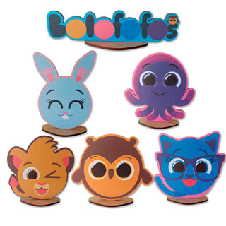 Display de Mesa MDF Kit 6 Peças - Bolofofos em Oferta na Shopee