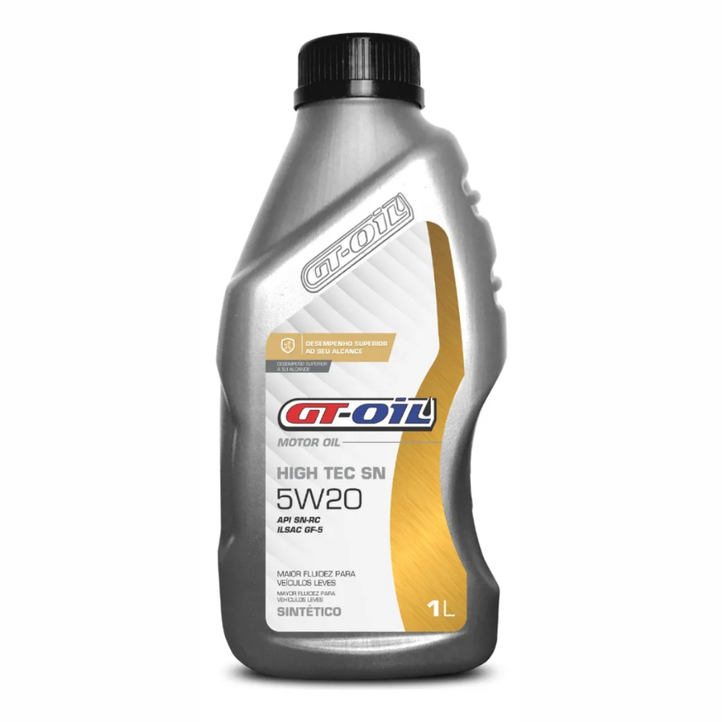 Óleo Lubrificante Sintético 5W20 GT-Oil High Tec SN 1 Litro - GTO5W20HTS