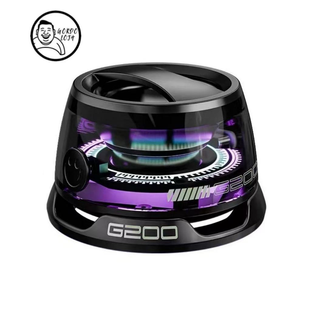 Alto-falante Bluetooth LED magnético portátil colorido ambiente RGB mini alto-falante à prova d'água em Oferta na Shopee