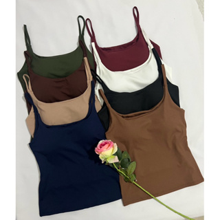 kit 2 regata femenina ribana canelado alçinha fina com bojo em Oferta na Shopee