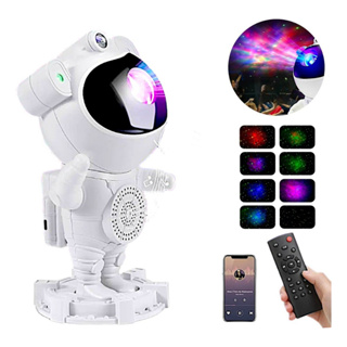 Luminária Projetor Noturno Robô Astronauta Bluetooth Som em Oferta na Shopee