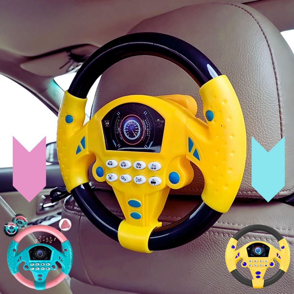 Volante Musical Infantil Interativo Educativo Com Sons Giro 360° em Oferta na Shopee