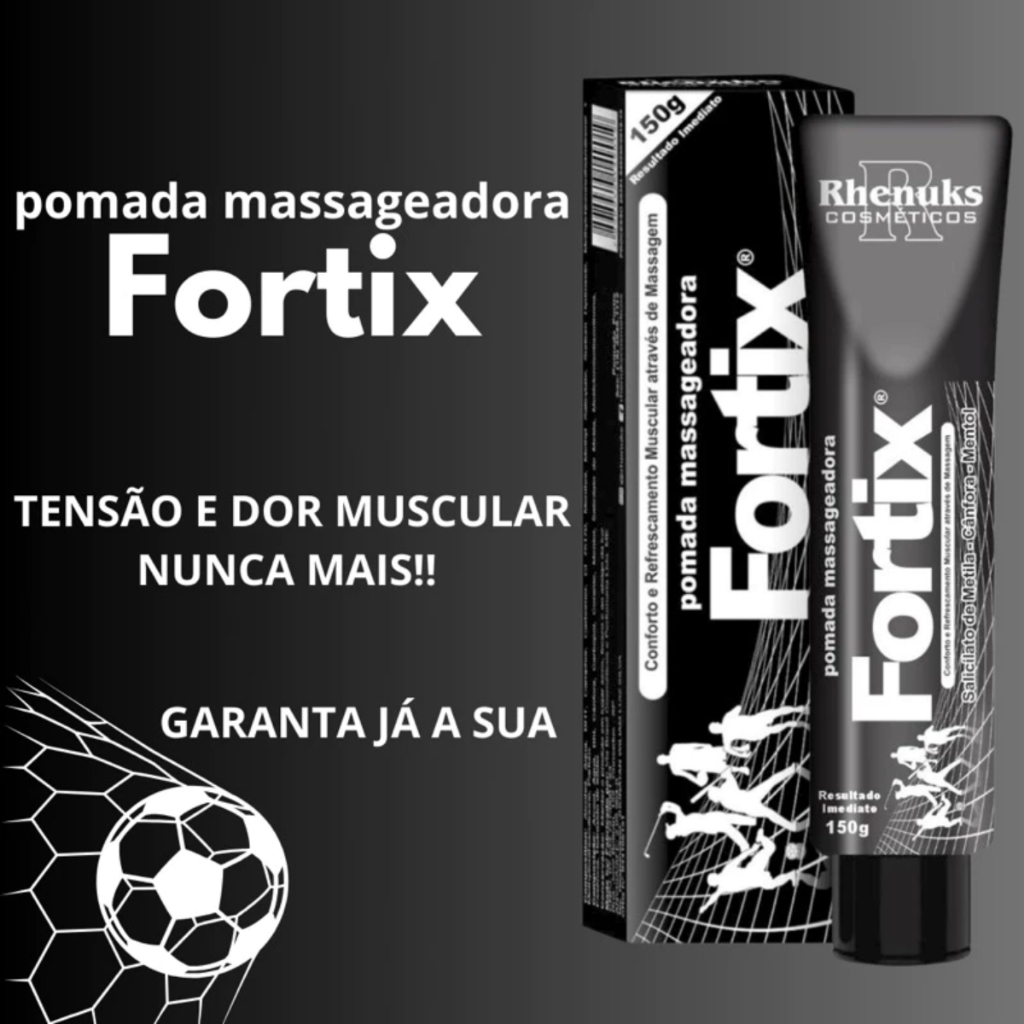KIT 3/2/1 Pomada Fortix Dor Muscular Massagem para Joelho Lombar Canela Futebol Esportes Pancadas