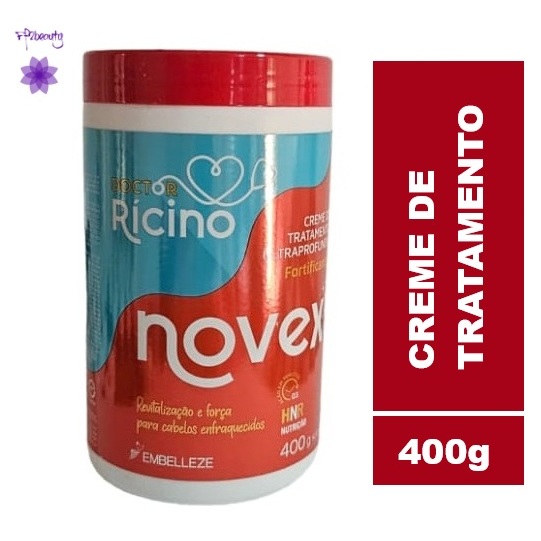 Creme de Tratamento Novex Doctor Rícino 400G em Oferta na Shopee