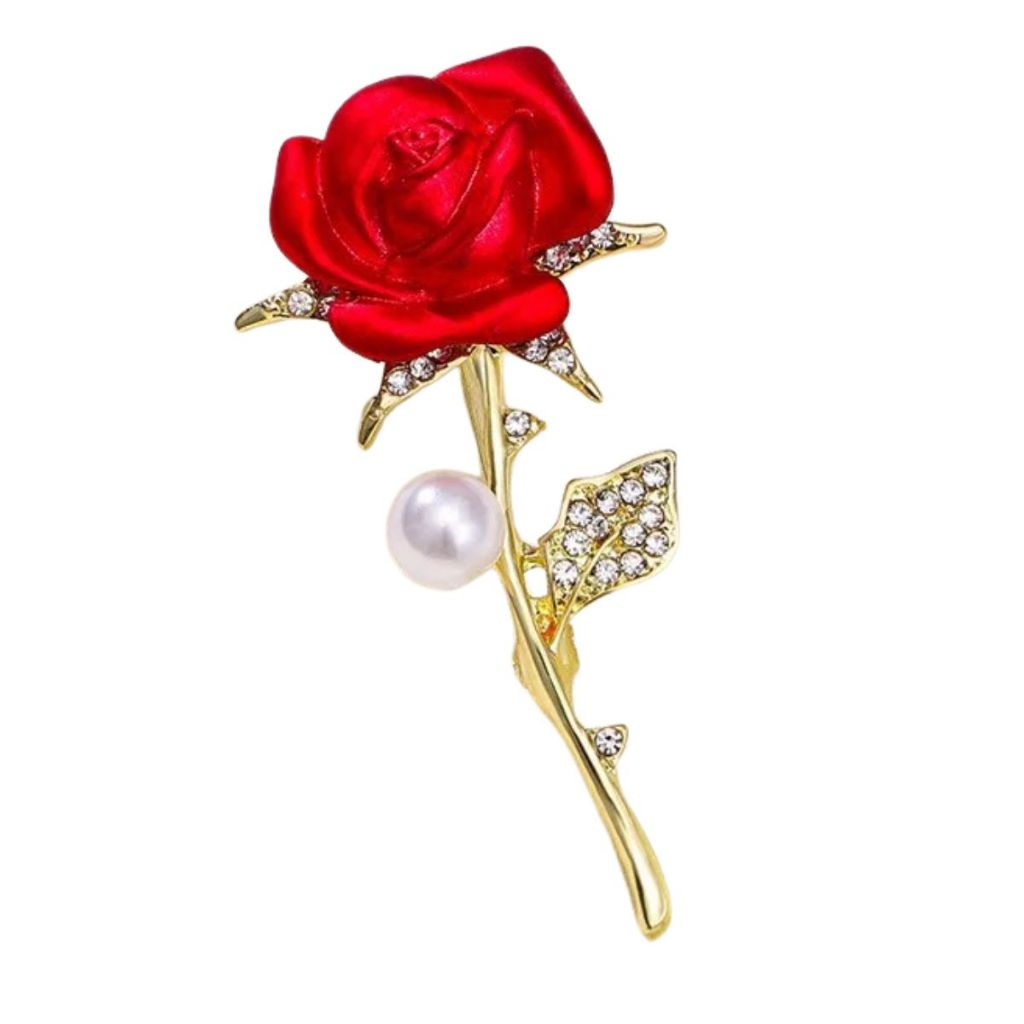 Broche de Flor Vermelha: Onde Comprar | BuscaProdutos