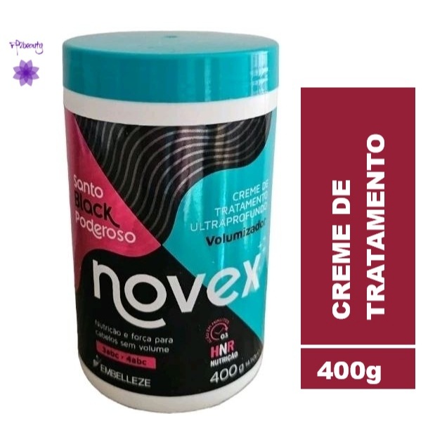 Creme de Tratamento Novex Meus Cachos Santo Black Poderoso 400g - Embelleze