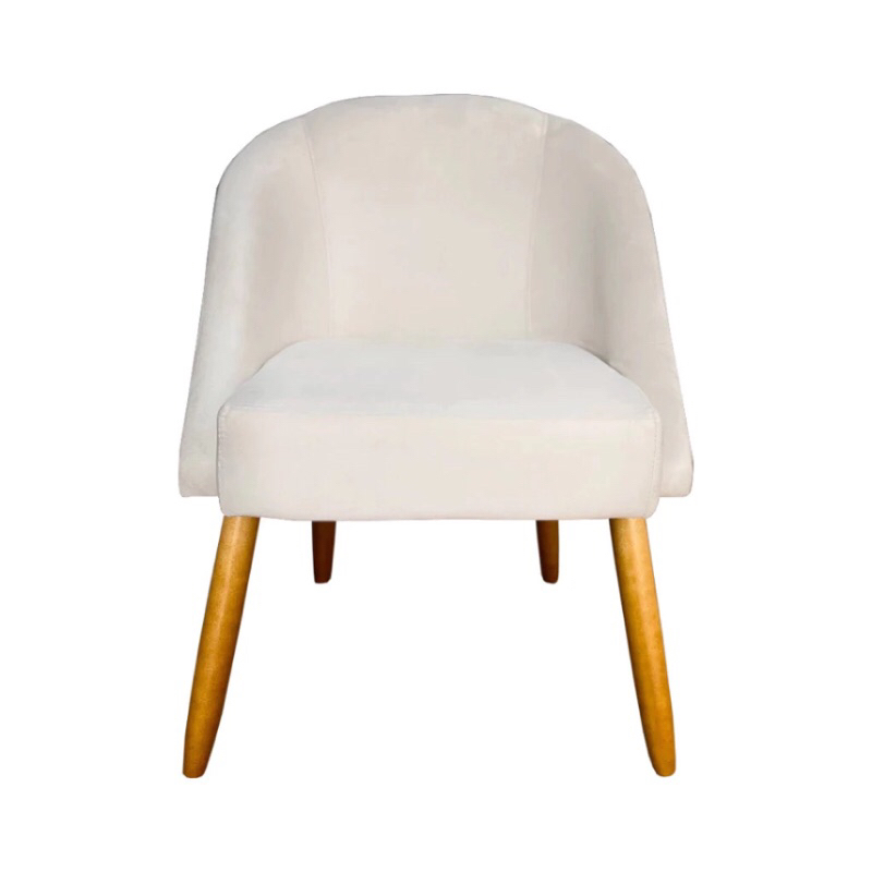 Cadeira Lua Cadeira Linho/Corino Jantar Penteadeira Clínica Escritório - Hs Encantus