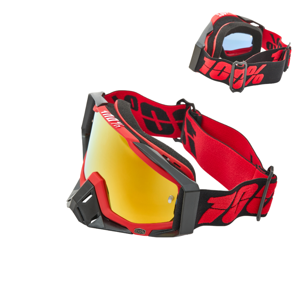 Óculos Esportivo Motocross Snowboard Paintball Jet Ski Trilha Ciclismo Downhill Lente Espelhada Polarizada Dourada