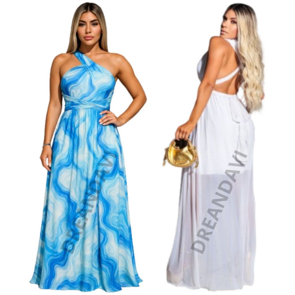 Vestido de  festa  Feminina Varias formas  Cor Off  Tamanho Unico  Varias formas Madrinha Formatura Casamento