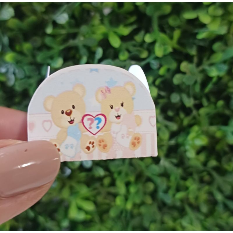 FORMINHA DE DOCINHO OU BRIGADEIRO CHÁ REVELAÇÃO URSINHOS SEM PERSONALIZAÇÃO