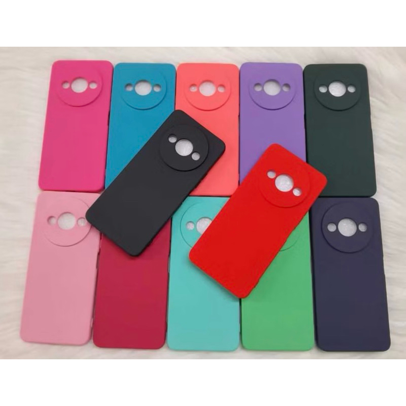 Kit 2X1 Xiaomi Redmi A3x -Película Frontal  Ceramica 3D + Capa Silicone Aveludada Colorida