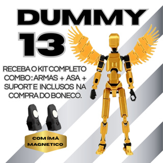 Boneco Dummy 13 Titan Magnético  - Kit Montado Com Asas e Itens em Oferta na Shopee