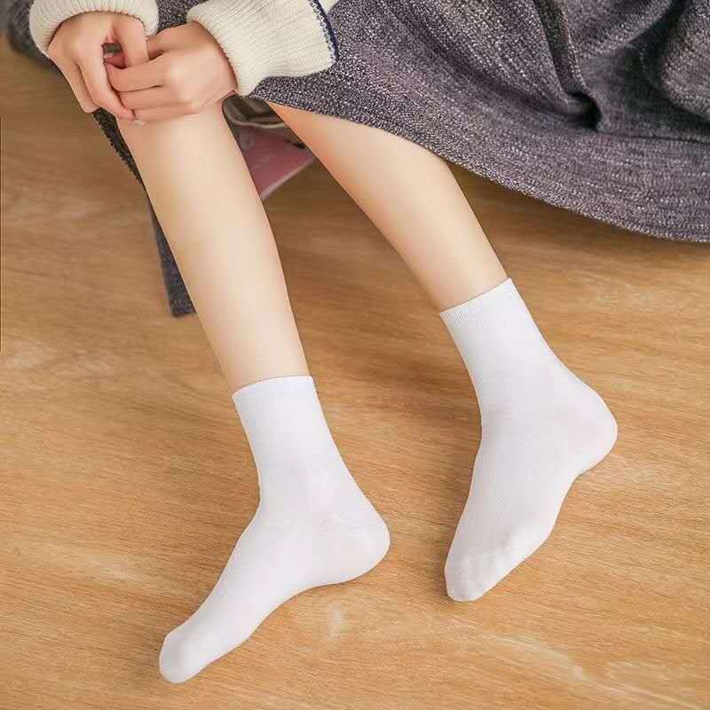 Kit3/6/12 pares de meias esportivas femininas casuais para negócios em Oferta na Shopee