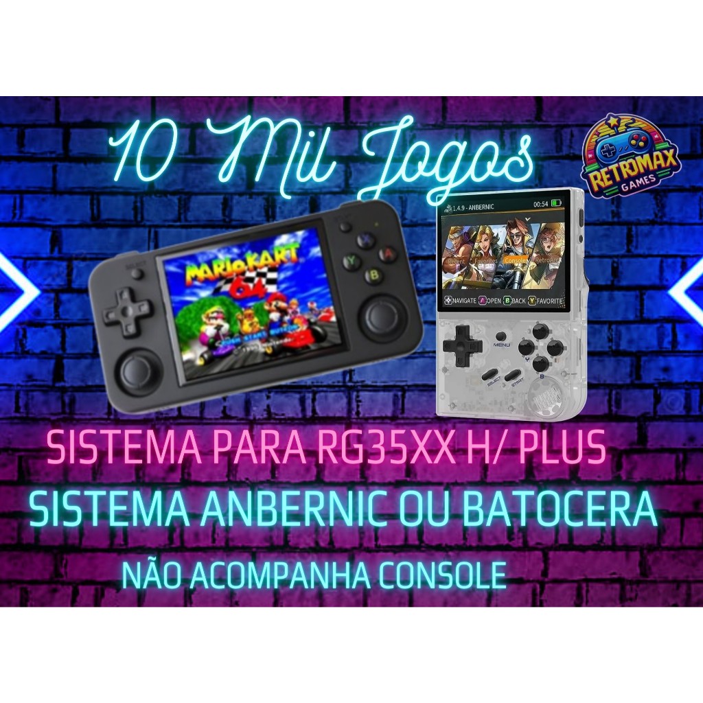 Cartão para RG35XX H/PLUS Completo (ANBERNIC OS) em Oferta na Shopee