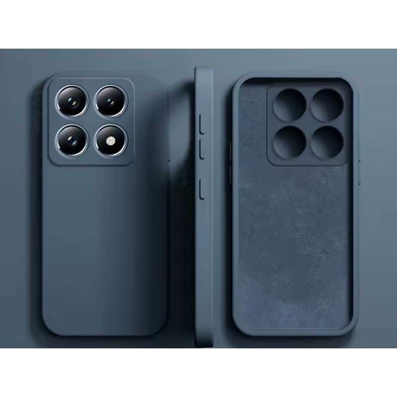 Kit 2X1 Xiaomi 14- Película Frontal Ceramica 3D + Capa Silicone Aveludada Colorida